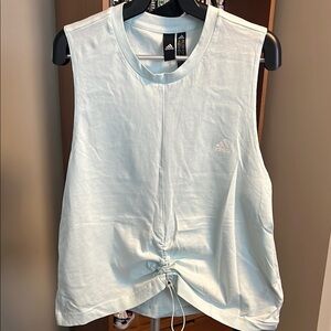 Adidas Light Blue Sleeveless Top